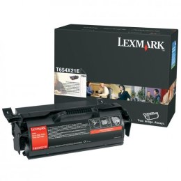 Lexmark oryginalny toner T654X21E, black, 36000s, extra duża pojemność