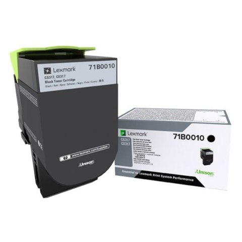 Lexmark oryginalny toner 71B0010, black, 3000s Lexmark oryginalny toner 71B0010, black, 3000s