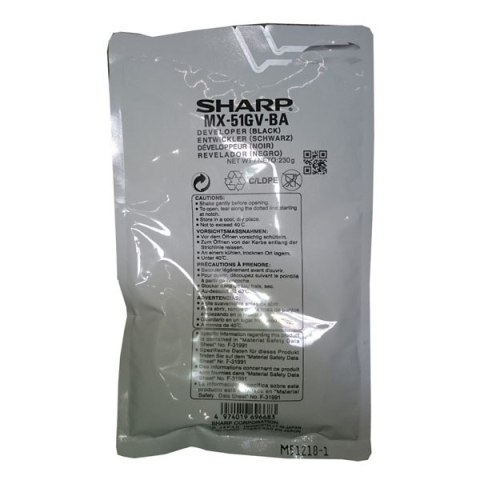 Sharp oryginalny developer MX51GVBA, black, 150000s Sharp oryginalny developer MX51GVBA, black, 150000s