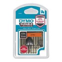 Dymo oryginalny taśma do drukarek etykiet, Dymo, 1978367, czarny druk/pomarańczowy podkład, 3m, 12mm, D1, trwałe winylowe