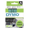 Dymo oryginalny taśma do drukarek etykiet, Dymo, 40919, S0720740, czarny druk/zielony podkład, 7m, 9mm, D1