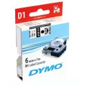 Dymo oryginalny taśma do drukarek etykiet, Dymo, 43610, S0720770, czarny druk/przezroczysty podkład, 7m, 6mm, D1