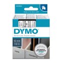 Dymo oryginalny taśma do drukarek etykiet, Dymo, 45010, S0720500, czarny druk/przezroczysty podkład, 7m, 12mm, D1