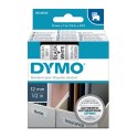 Dymo oryginalny taśma do drukarek etykiet, Dymo, 45013, S0720530, czarny druk/biały podkład, 7m, 12mm, D1