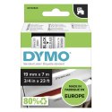 Dymo oryginalny taśma do drukarek etykiet, Dymo, 45800, S0720820, czarny druk/przezroczysty podkład, 7m, 19mm, D1