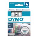 Dymo oryginalny taśma do drukarek etykiet, Dymo, 53710, S0720920, czarny druk/przezroczysty podkład, 7m, 24mm, D1