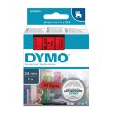 Dymo oryginalny taśma do drukarek etykiet, Dymo, 53717, S0720970, czarny druk/czerwony podkład, 7m, 24mm, D1