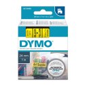 Dymo oryginalny taśma do drukarek etykiet, Dymo, 53718, S0720980, czarny druk/żółty podkład, 7m, 24mm, D1