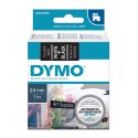 Dymo oryginalny taśma do drukarek etykiet, Dymo, 53721, S0721010, biały druk/czarny podkład, 7m, 24mm, D1