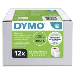 Dymo etykiety papierowe 101mm x 54mm, białe, adresowe, 12 x 220 szt., S0722420, op. 12 rolek, cena za 1 szt