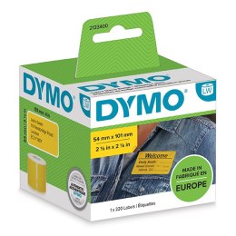 Dymo etykiety papierowe 101mm x 54mm, żółte, adresowe, 220 szt., 2133400