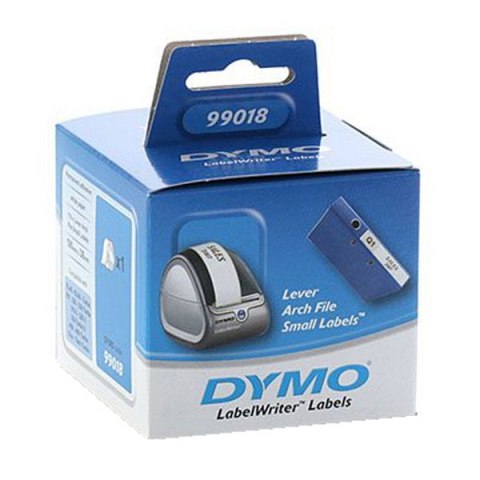 Dymo etykiety papierowe 190mm x 38mm, białe, na wąskie segregatory, 110 szt., 99018, S0722470 Dymo etykiety papierowe 190mm x 38mm, białe, na wąskie segregatory, 110 szt., 99018, S0722470
