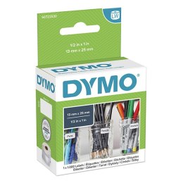 Dymo etykiety papierowe 25mm x 13mm, białe, uniwersalne, usuwalne, 1000 szt., 11353, S0722530