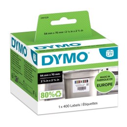 Dymo etykiety papierowe 70mm x 54mm, białe, 1x400 szt., 2187329