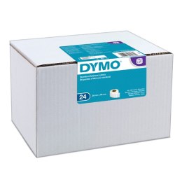 Dymo etykiety papierowe 89mm x 28mm, białe, adresowa, 24 x 130 szt., S0722360