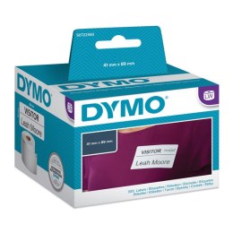 Dymo etykiety papierowe 89mm x 41mm, białe, do identyfikatorów, łatwy do usunięcia, 300 szt., 11356, S0722560