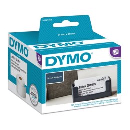 Dymo etykiety papierowe 89mm x 51mm, białe, do wizytówek, bez kleju, 300 szt., S0929100