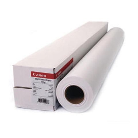 Canon 610/30/2", Matt Coated Paper, matowy, 24", 7215A006, 180 g/m2, papier, 610mmx30m, biały, do drukarek atramentowych, rolka,