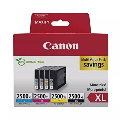 Canon oryginalny ink / tusz PGI-2500XL BK/C/M/Y MULTI, 9254B010, CMYK Canon oryginalny ink / tusz PGI-2500XL BK/C/M/Y MULTI, 9254B010, CMYK