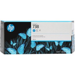 HP oryginalny ink / tusz 676M9A, HP 738M, cyan, 300ml