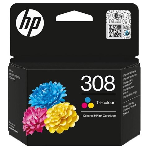 HP oryginalny ink / tusz 7FP20UE, HP 308, Tri-colour, 120s HP oryginalny ink / tusz 7FP20UE, HP 308, Tri-colour, 120s