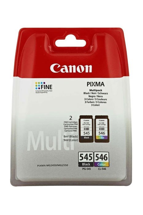 Oryginalny Tusz CMYK Canon PG-545, PG545, CL-546, CL546 (8287B005) Oryginalny Tusz CMYK Canon PG-545, PG545, CL-546, CL546 (8287B005)