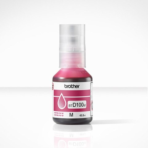 Brother oryginalny ink / tusz BTD100M, magenta, 5000s, 48.8ml Brother oryginalny ink / tusz BTD100M, magenta, 5000s, 48.8ml
