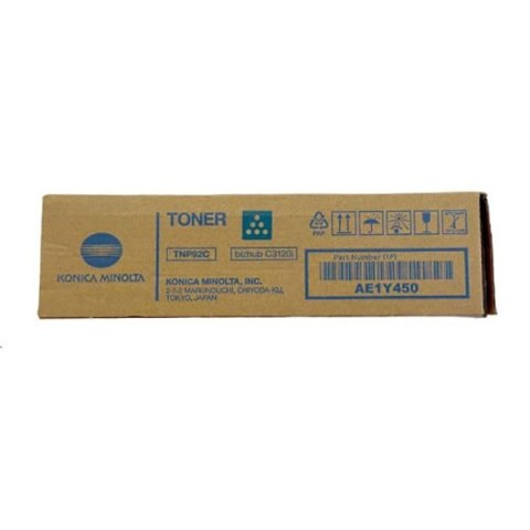 Konica Minolta oryginalny toner AE1Y450, TNP-92C, cyan, 4000s Konica Minolta oryginalny toner AE1Y450, TNP-92C, cyan, 4000s
