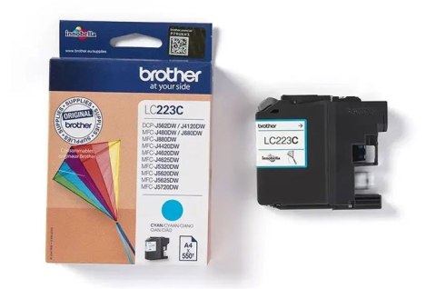 Oryginalny Tusz Cyan Brother LC223C, LC-223C