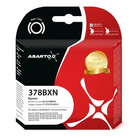 Tusz Asarto do Epson 378XL | C13T37914010 | 500 str. | black Asarto Tusz Asarto do Epson 378XL | C13T37914010 | 500 str. | black Asarto