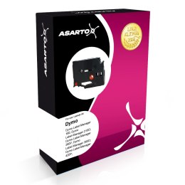 Taśma Asarto do DYMO D12/7/BK/G | S0720590 | black/green | 12mm*7m Asarto